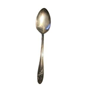 1 Vintage Oneida Community Tudor Queen Bess II Silver Plate 1946 Serving Spoon